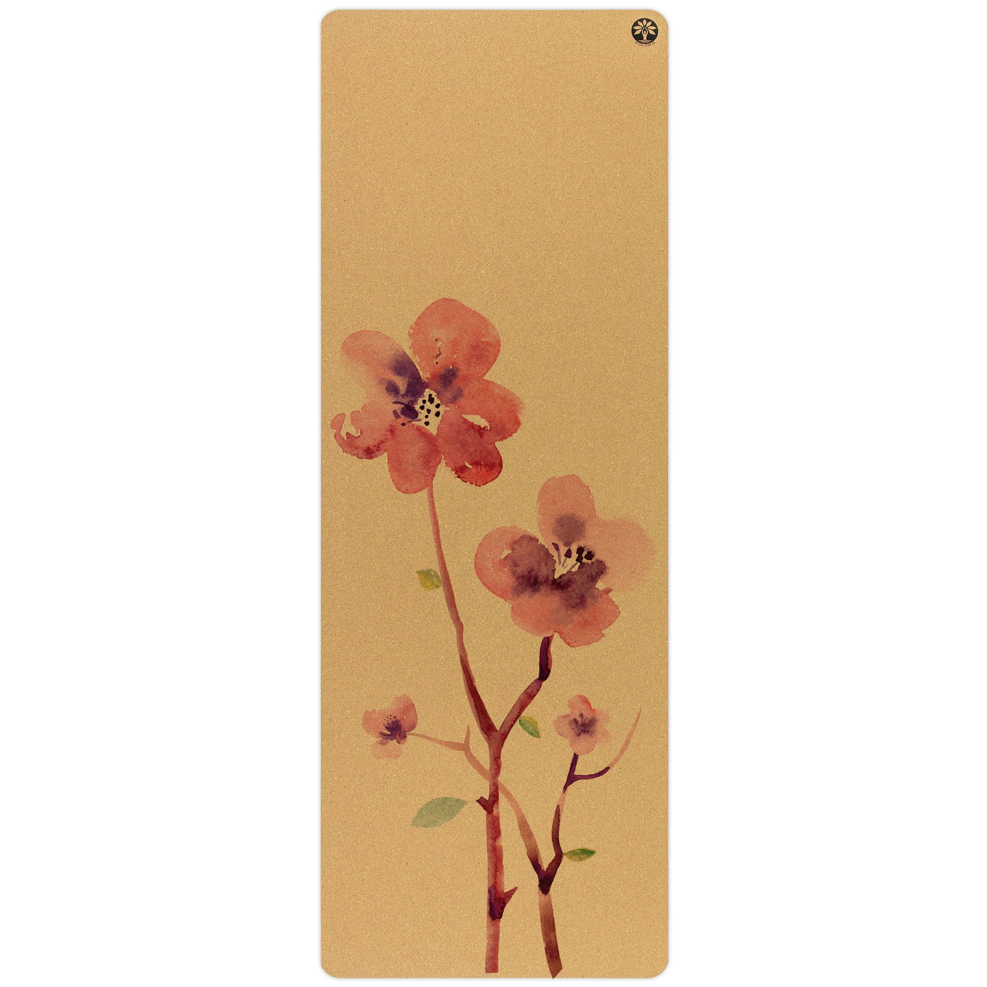 Blossom Aura Cork Yoga Mat + Plant Foam - Yoloha Yoga