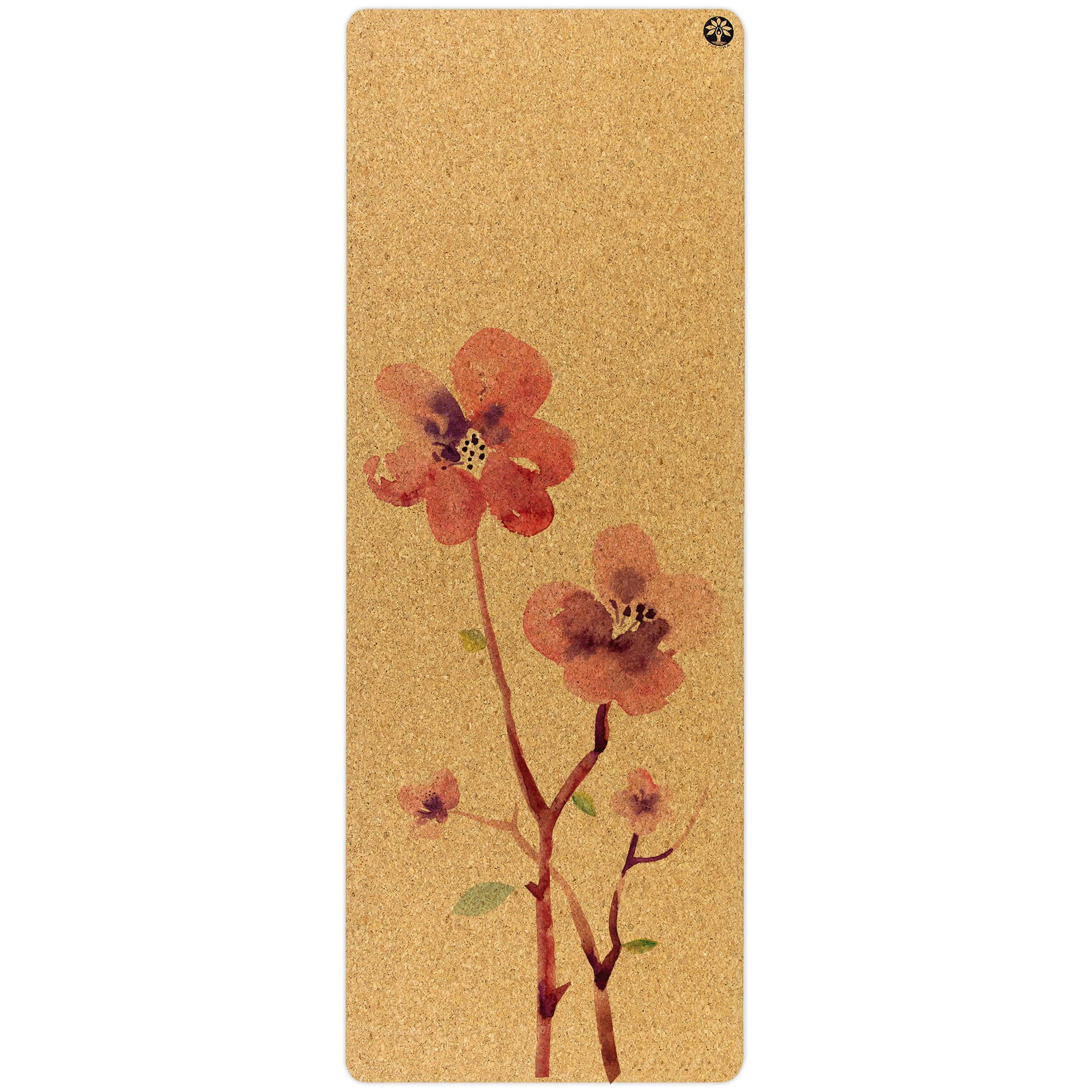 Blossom Original Cork Yoga Mat + Plant Foam - Yoloha Yoga