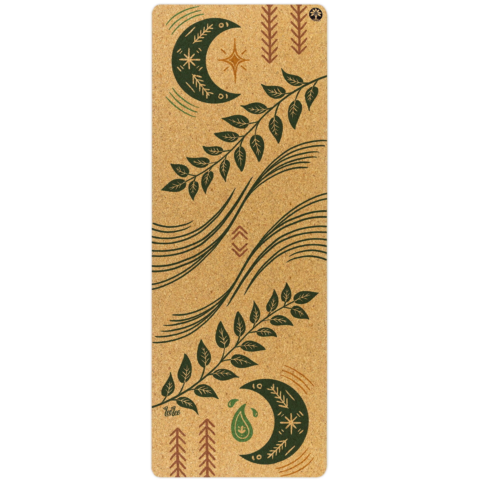 Inhale Exhale Original Cork Yoga Mat + Plant Foam - Yoloha Yoga