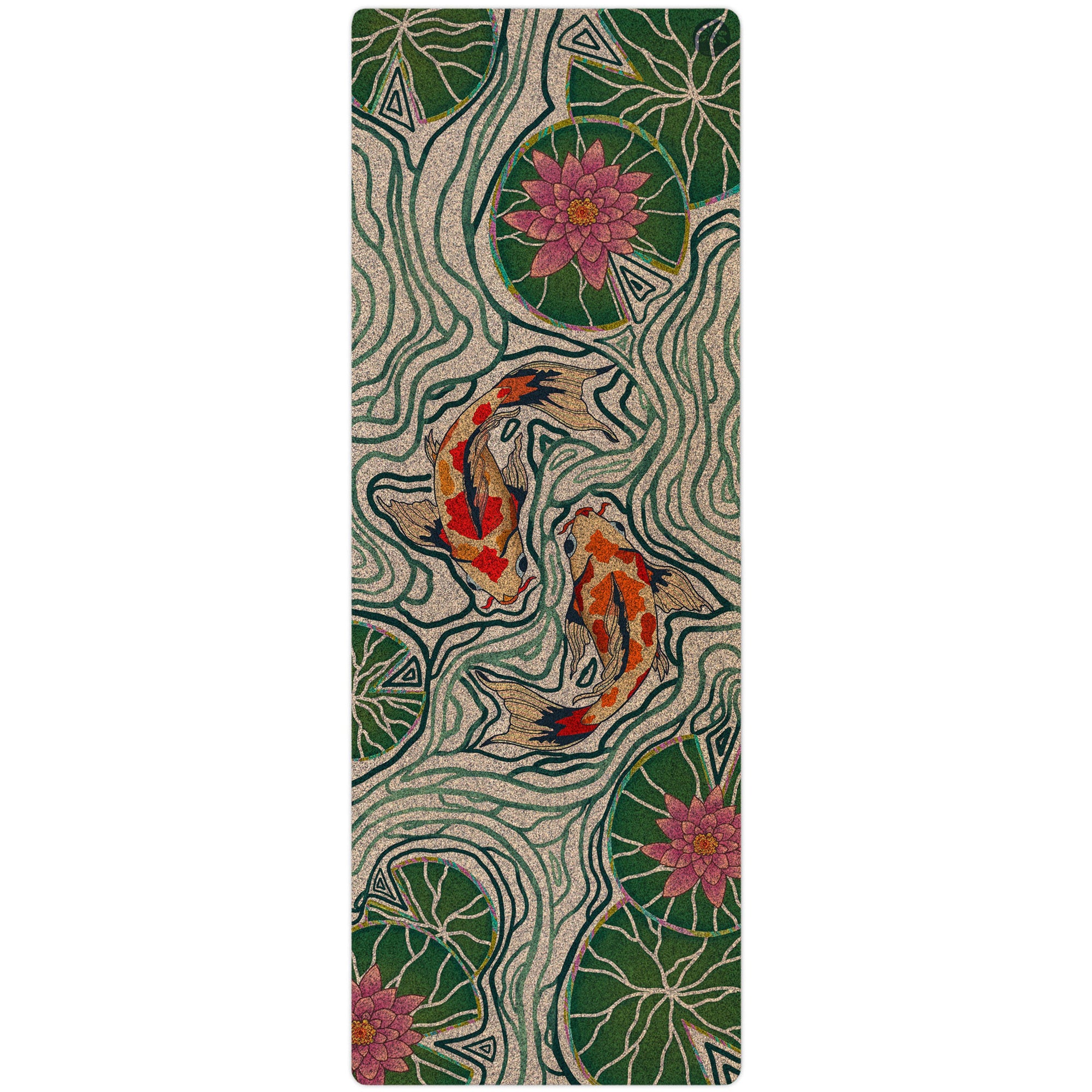 Pond Of Harmony Unity Cork Yoga Mat - Yoloha Yoga